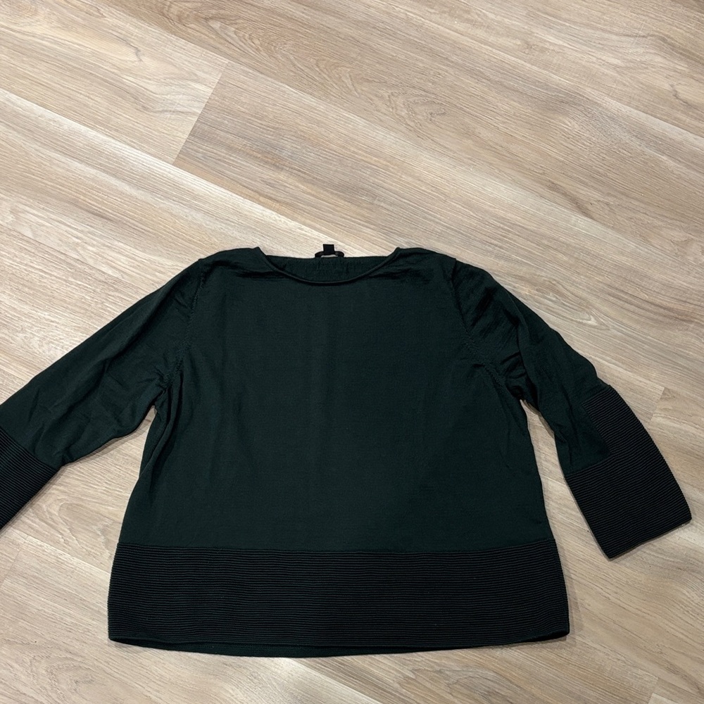 COS Dark Green Knit Top